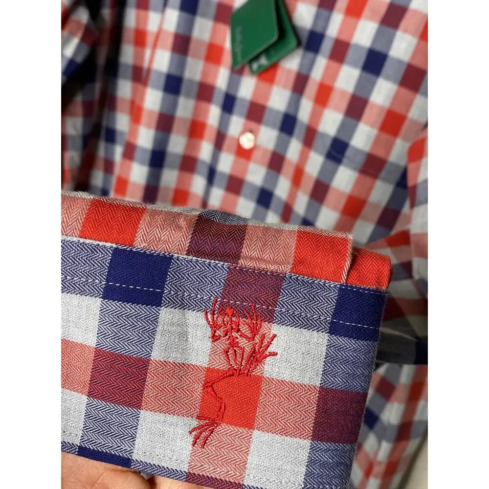 Bobby Jones Plaid 100% Cotton Checkered XL Shirt NEW